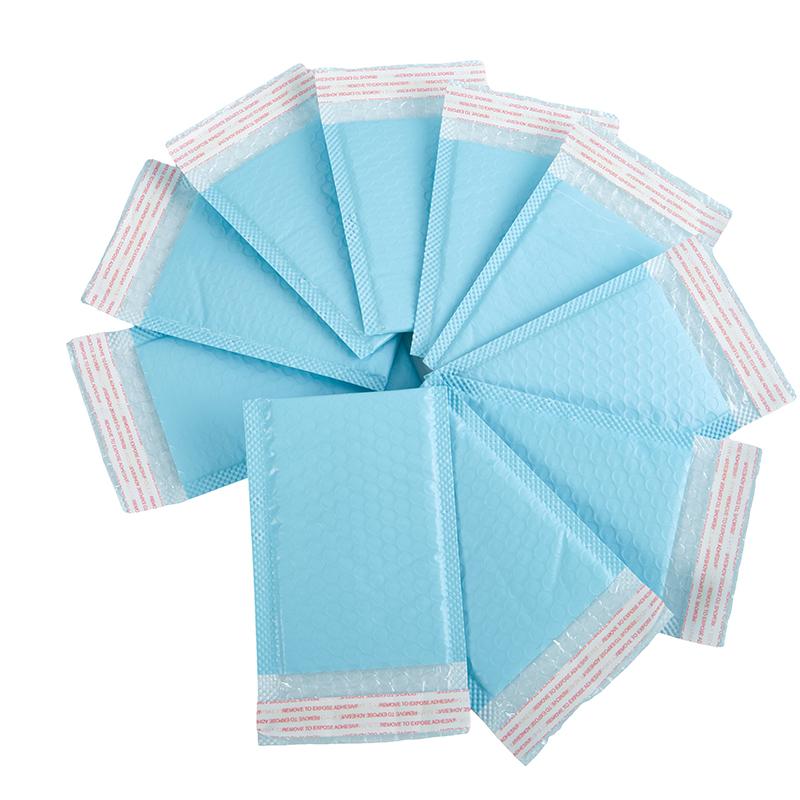 10Pcs 15X11Cm Light Blue Bubble Mailers Self-Seal Shipping Padded Envelops Bags