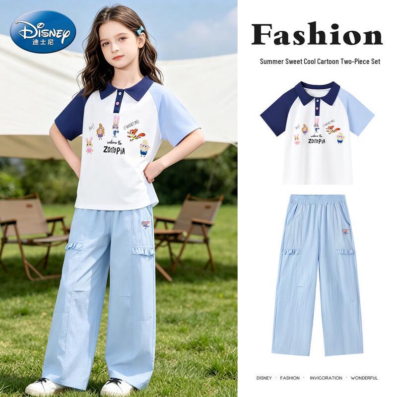 Disney Girls Color Block Polo Set 120