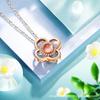 Douyin with Four-leaf Clover Women's Necklace Personality Pendant 100 Languages I Love You Internet Celebrity Collarbone Chain
