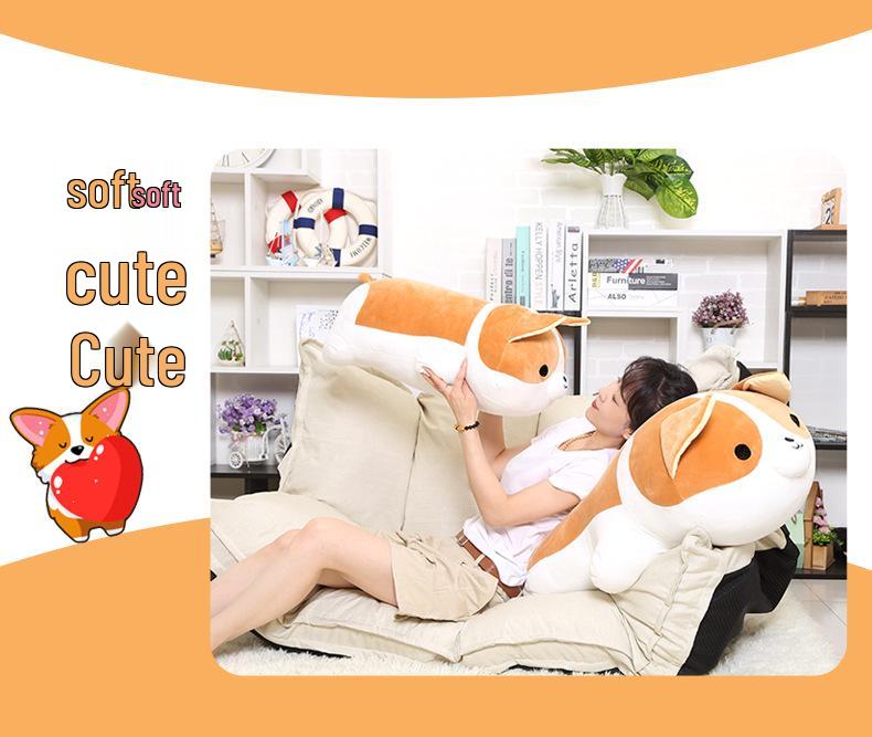 Corgi & Shiba Inu Plush Pillow Toy - Soft Cute Puppy Doll, Perfect Birthday Gift for Kids