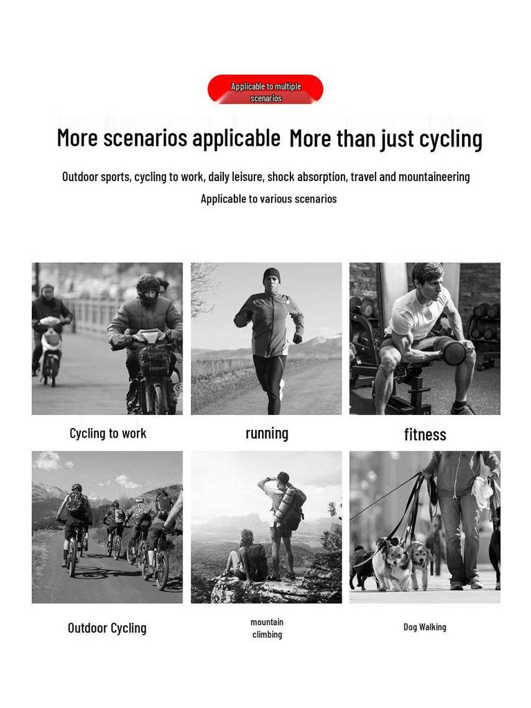 Slitstarka, halkfria cykelhandskar med full finger för utomhussporter och med pekskärmsfunktion.