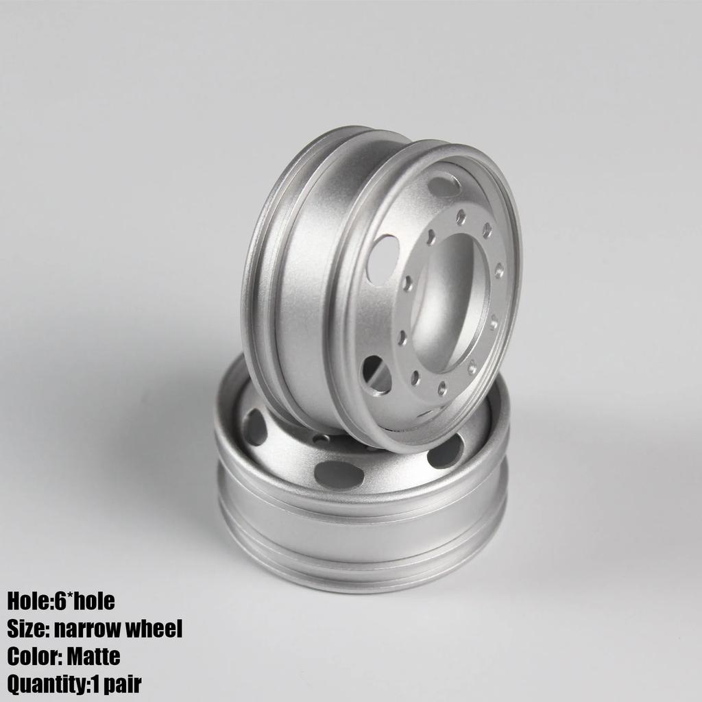 1 Pair Metal Front/rear Hub Wheel Spindle Head Brake Drum for 1/14 Tamiya RC Truck For Scania 770S For Man