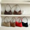 Retro Wildleder Tasche Mode tragbare kleine quadratische Tasche Herbst und Winter neuer Trend Leopardenmuster Unterarm Schultertasche Frauen