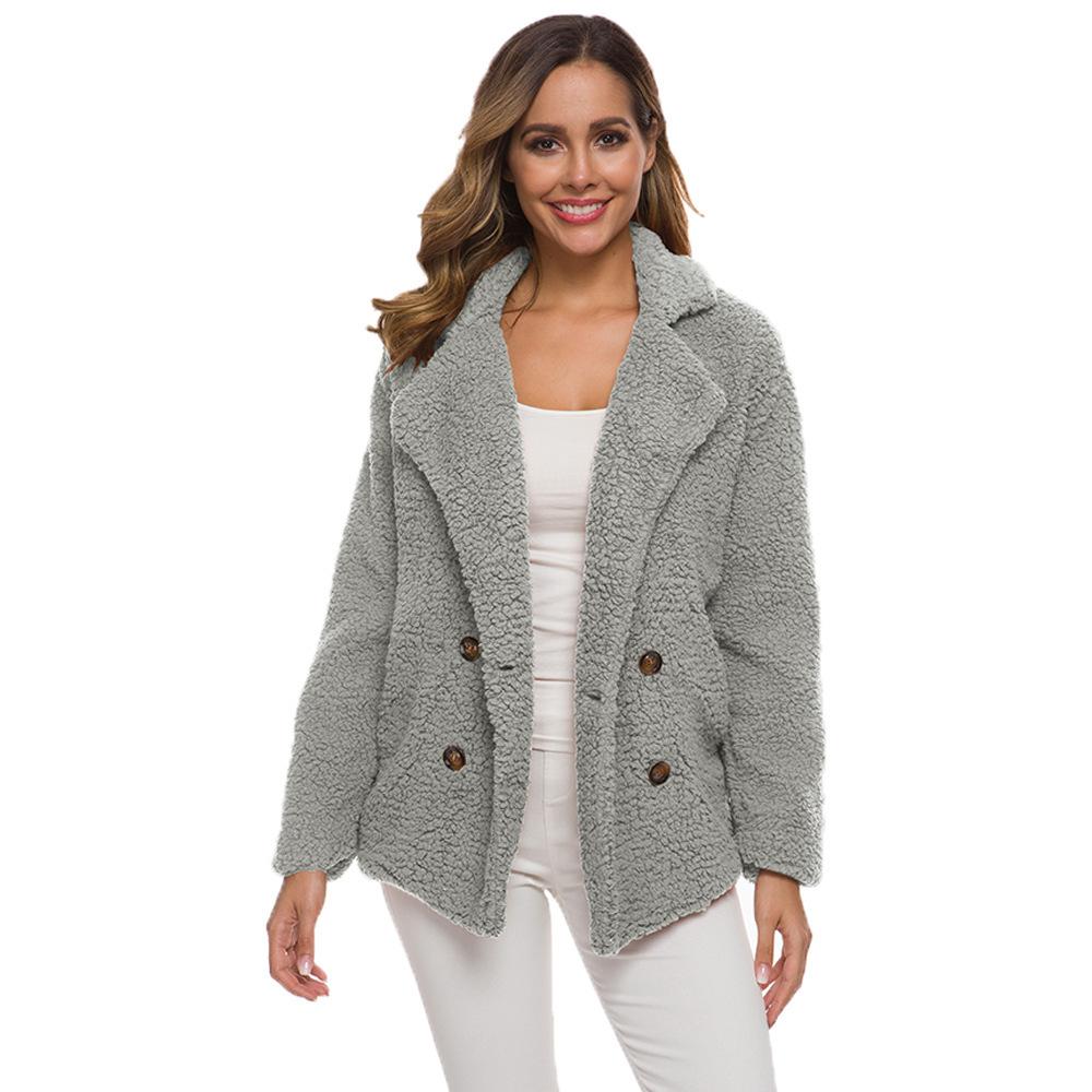 Women Faux Fur Coat Warm Autumn Winter Teddy Female Casual Coat Oversized Soft Fluffy Fleece Jackets Overcoat
