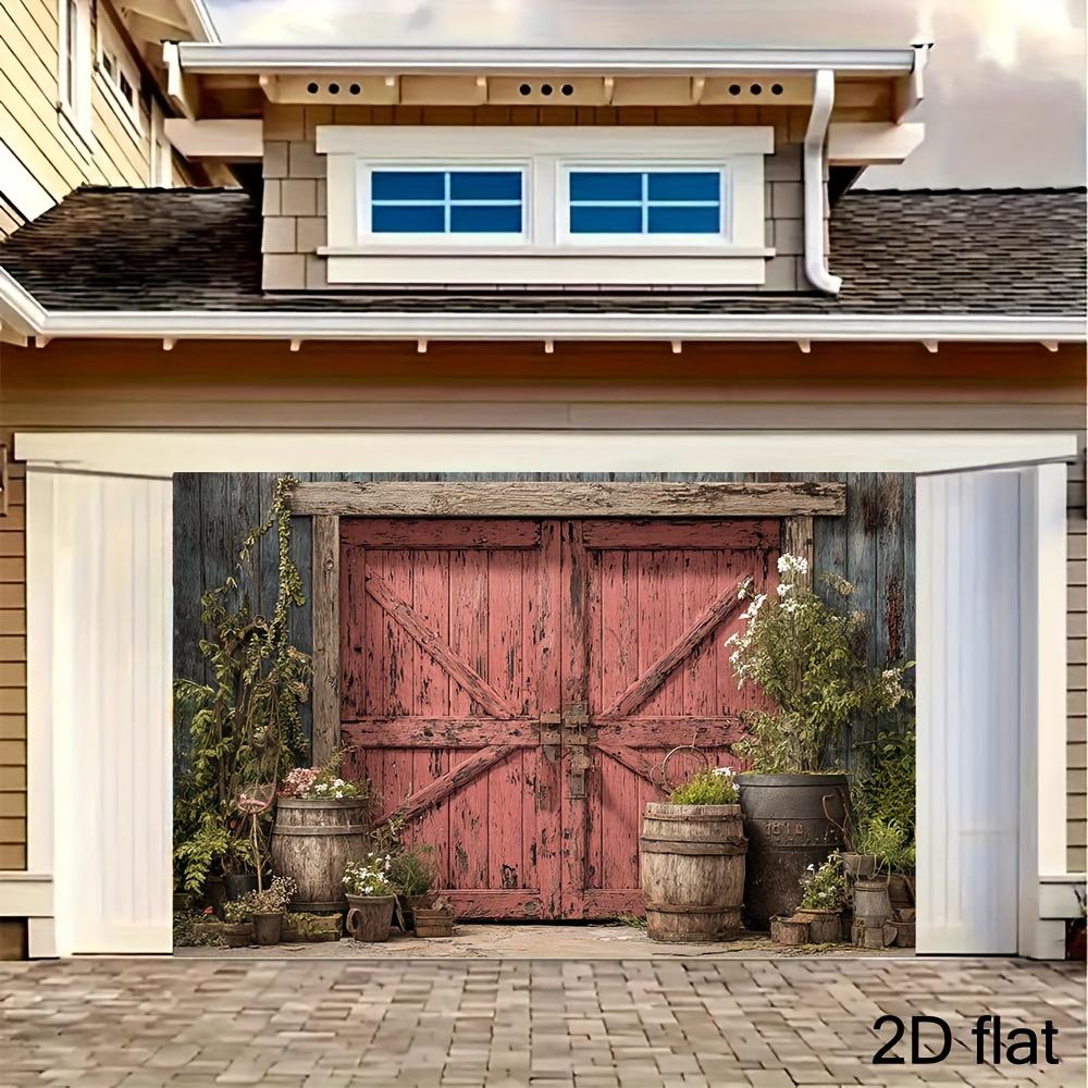2D Plane 1 Piece Featuring a Rural Barn Door Design Suitable As a Photography Prop for Rural Farmhouse Style.