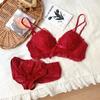 The new Japanese girls' underwear women's small breasts gather sexy lace pure desire without steel ring to close the breast top support bra cover