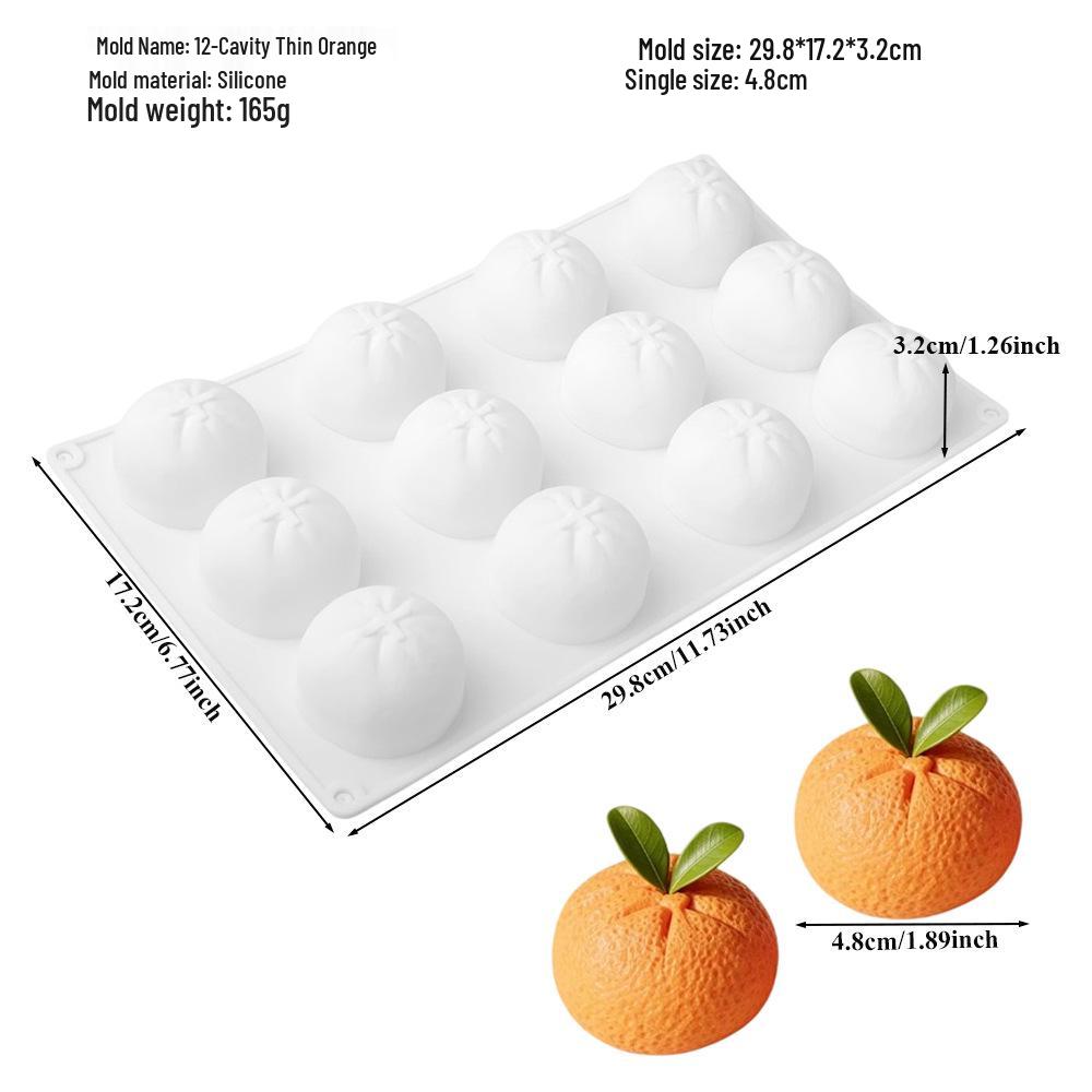 Moldes de Silicona para Mousse de Fruta 3D: Pera, Manzana, Piña, Melocotón, Durian, Frambuesa.