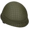 Capacete M1 Verde Perfeito do Exército dos EUA da Segunda Guerra Mundial Capacete Clássico da Segunda Guerra Mundial com Rede e Jugular