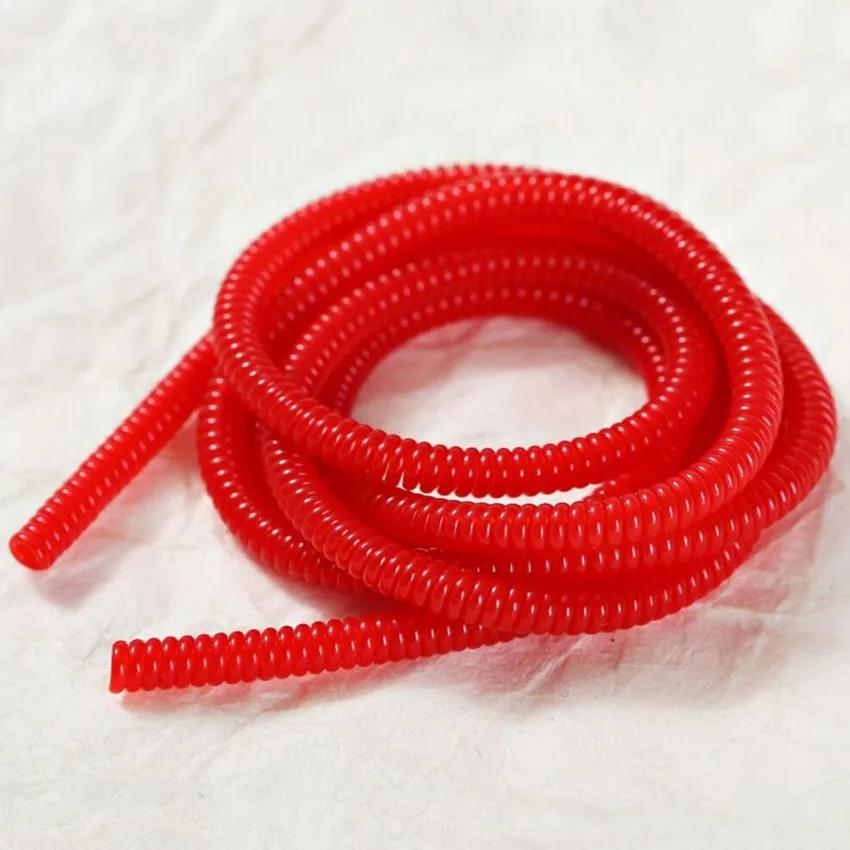Color 60CM Solid Cable Hold Colorful TPU Spiral USB Charger Cable Cord Protector Wrap Cable Winder Home Organizer