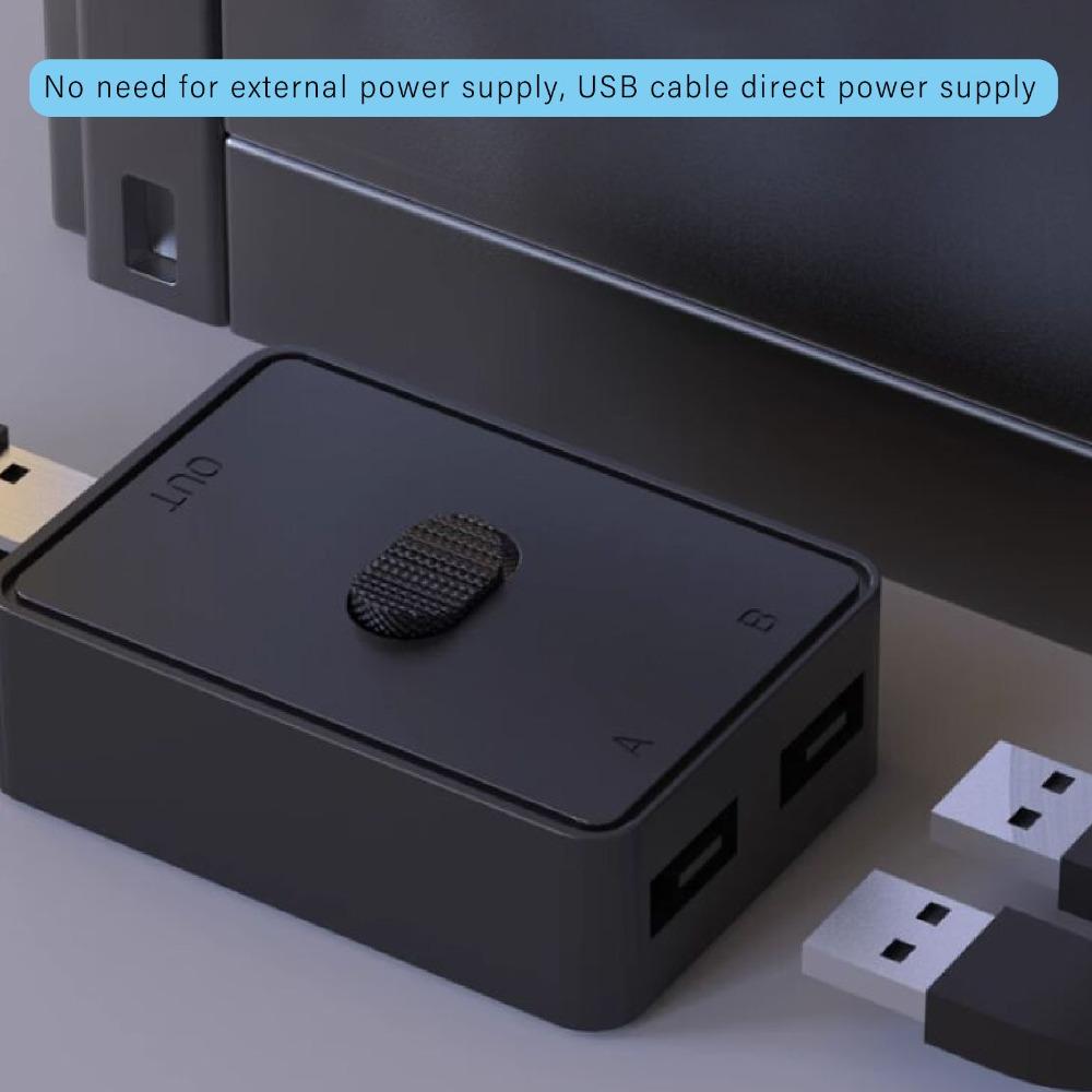 2 in 1 Out/ 1 in 2 Out USB KVM Switch High Speed Bi-Directional USB Switch  Keyboard