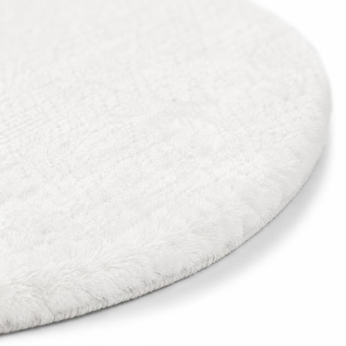 Rug - THE DECO FACTORY - SIBERIA - Round - White - 120x120 Cm