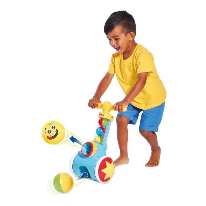 TOMY Mon Fun Trott' - Trottinette pour enfant - Expulsion de balles - Mixte - A partir de 18 mois