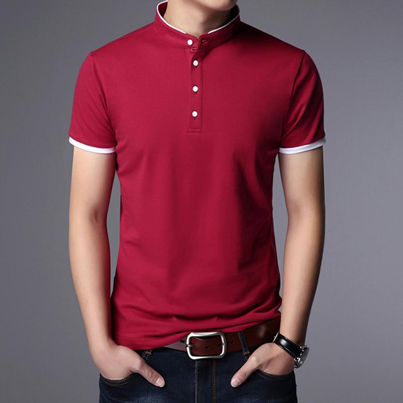 Herren Business Casual Polo Kurzarm T-Shirt Sommer Bequemes und atmungsaktives Oberteil aus massiver Baumwolle