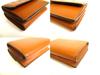 Authentic FENDI ROMA Brown Leather Trifold Wallet Compact Wallet # 9709  Refurbished