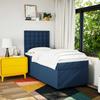 Maison Exclusive - Sommier à lattes de lit avec matelas Bleu 100x200 cm Tissu