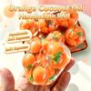 Orange Coconut Oil Handmade Ball Moldable Fruit Jelly Squishy Scented No Rebound Stress Relief Sensory Gift