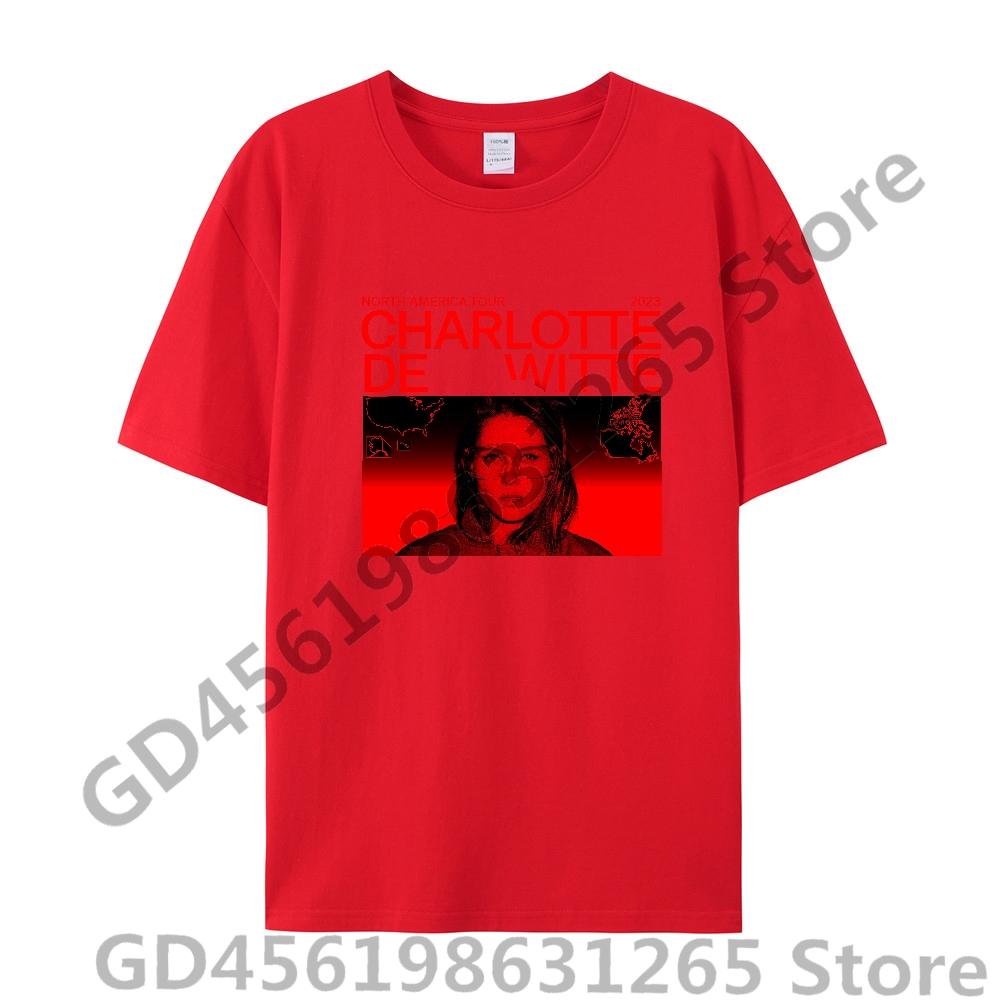 

2025 Charlotte de Witte T shirt UnisexWomen Harajuku Kawaii Tops Y2k Unisex Anime Tees Fashion Tops Casual Boysgirls Clothing S