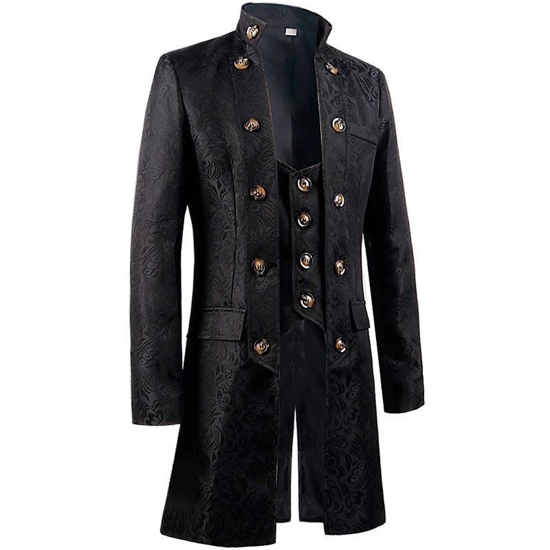 Manysun Original Design Amazon New European and American Men's Coat Fashion Steampunk Retro Uniform Jacket
