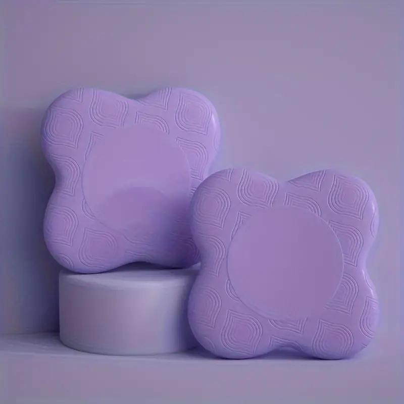 HaoRui 2pcs Portable EVA & PU Yoga Kneeling Pads Non-Slip Sports Safety for Kids and Unisex Flat Knee Elbow Joint Protection