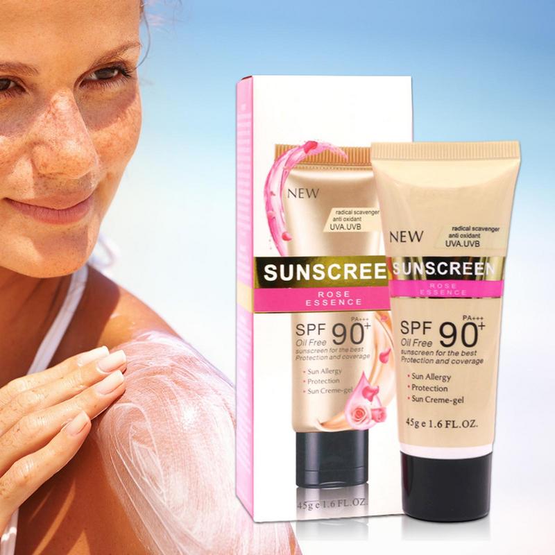45g Facial Body Sunscreen Whitening Sun Cream Sunblock Skin Protective Cream Anti Sun Facial Protection Cream SPF 90+ PA+++