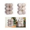 12 Pieces Christmas Ball Ornaments 8cm Charm Pendants Christmas Tree Hanging Ornaments for Wall Wreath Garland Home Window Party