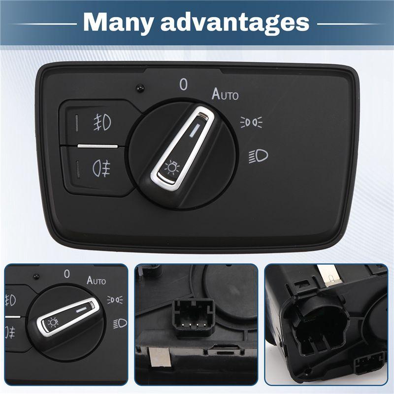 A42M-Car Foglight Sensor Coming Leaving Home Auto Headlight Switch For VW Passat B8 2017-2019 Tuning Accessories