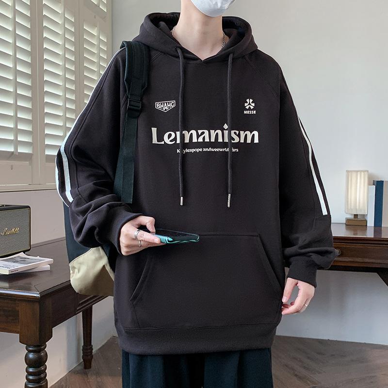 

Осенне-зимняя толстовка с капюшоном для мужчин, свободные универсальные топы для учеников средней и старшей школы, красивая детская спортивная куртка 3XL