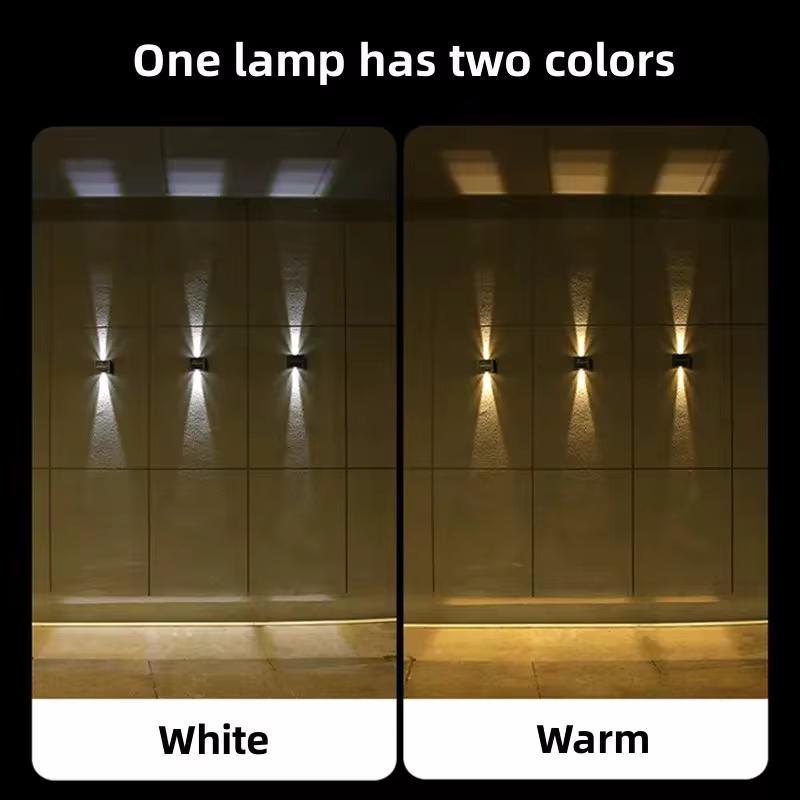 LED Solar Garden Light Outdoor Waterproof Lighting Angle Adjusted Wall Lamp Balcony Stair Fence Energy-saving Sunlight Lamps