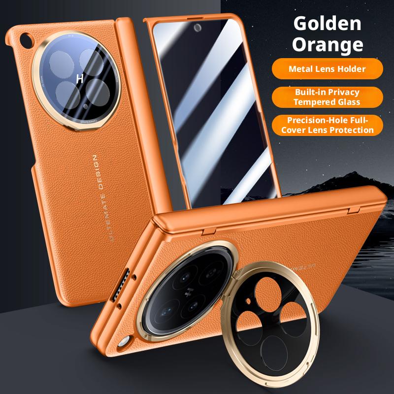 Podwójny ekran Owinięty z Magnetycznym Zawiasem Stojak na Obiektyw Uchwyt Etui Dla Telefonu Komórkowego Oppo Find N6 Pokrowiec Ochronny na Tył