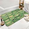 Frog Door Mat – Cute Green Frogs & Bee Pattern, Playful Nature-Inspired Entryway Mat for Bathroom, Kitchen 40x60cm 50x80cm