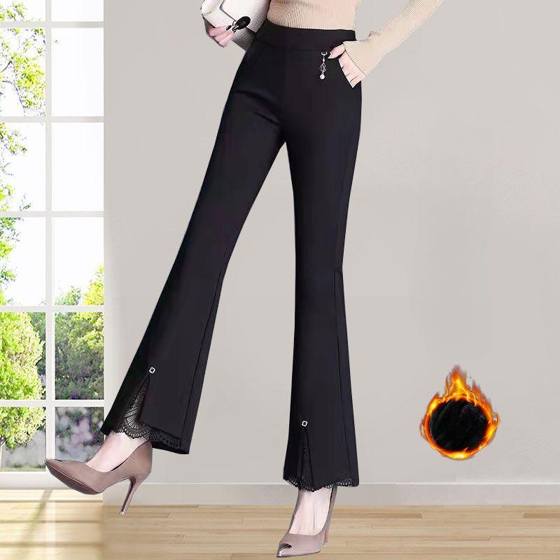 

Женские брюки большого размера для верхней одежды, эластичные свободные брюки с высокой талией 5XL