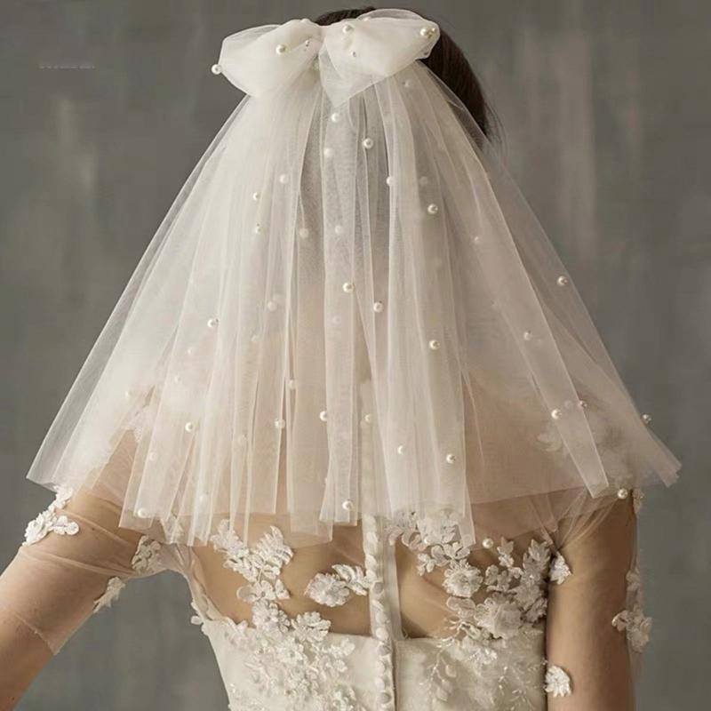 Bridal Pearls Veil Bachelorette Party Bridal Veil Decorations Bride To Be Gift Wedding Hen Night Bride To Be Gift