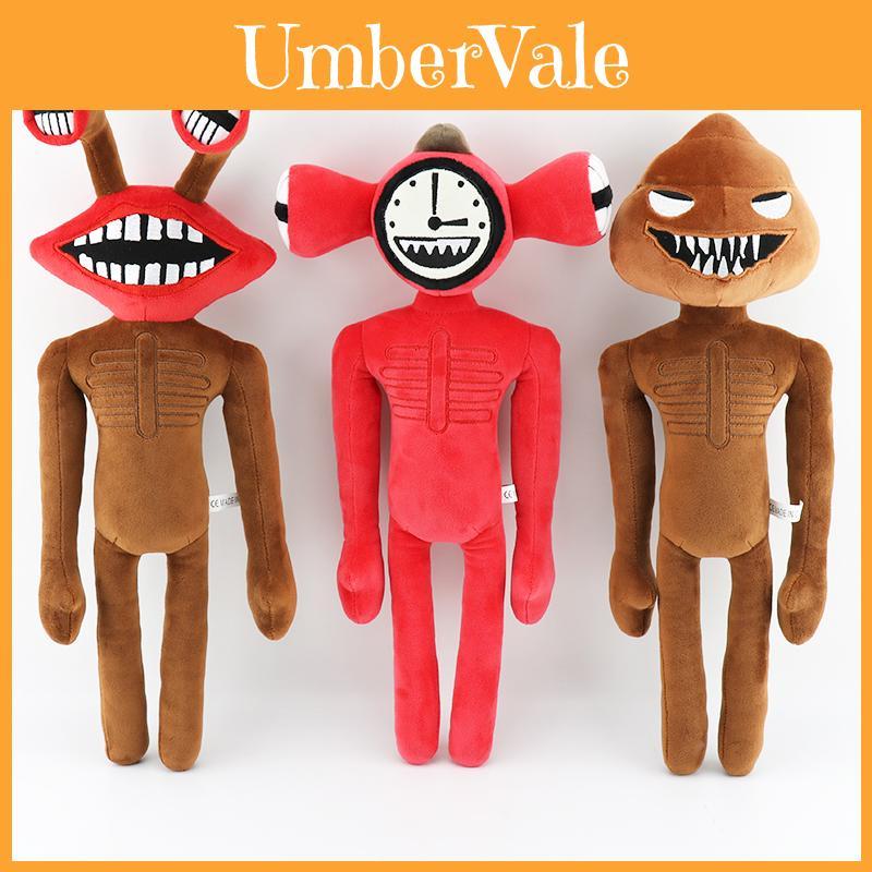 Vibrant Siren Head Horror Stuffed Doll Crafted As A Playful Big Mouth Clock Poop Monster