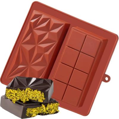 Dubai Schokoladenform – Rechteckige Schokoladentafelform in Lebensmittelqualität, Backform, Silikon-DIY-Bastelform für hausgemachte Schokoladen