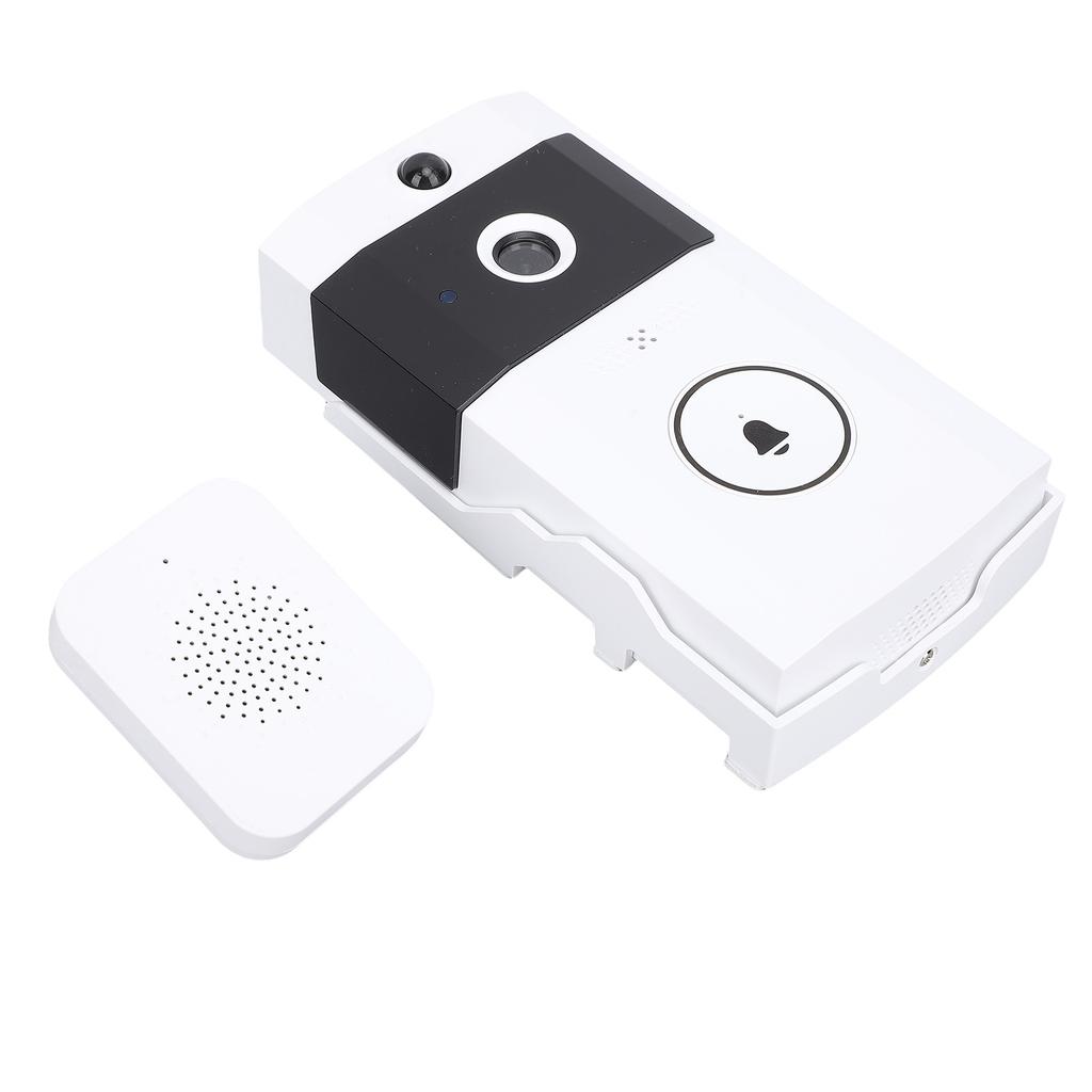 Smart Doorbell Camera HD Wide Angle 2 Way Sound Live Video Visual Doorbell 2.4GHZ Wifi