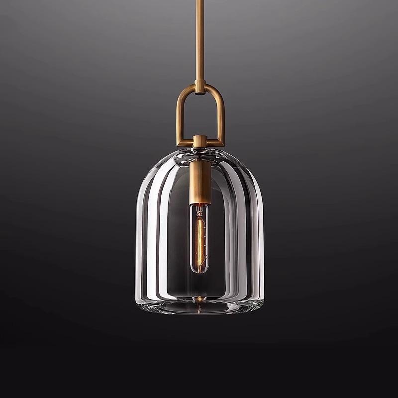 Luxury All-Copper Crystal Pendant Light for Dining and Bedroom