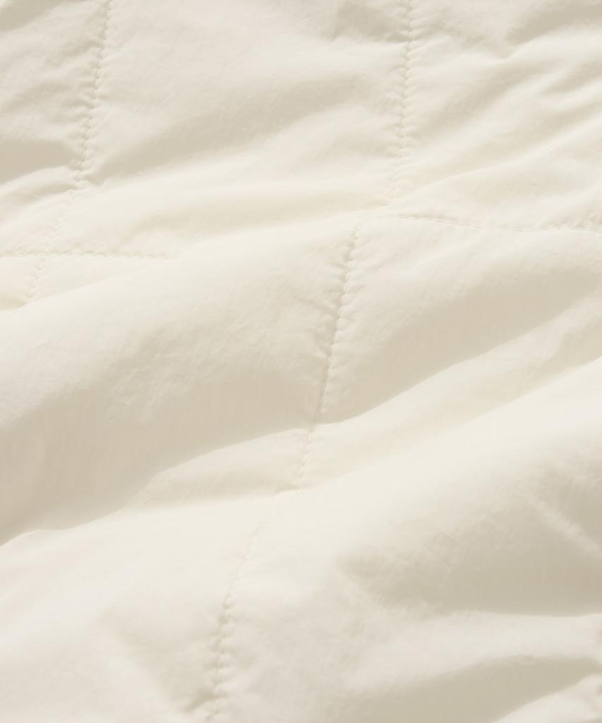 Covernat Fleece Reversible Quilted Vest Ecru
