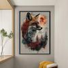 Full Embroidery Eco-cotton Thread 11CT Forest Fox Cross Stitch Kit Art 40x60cm
