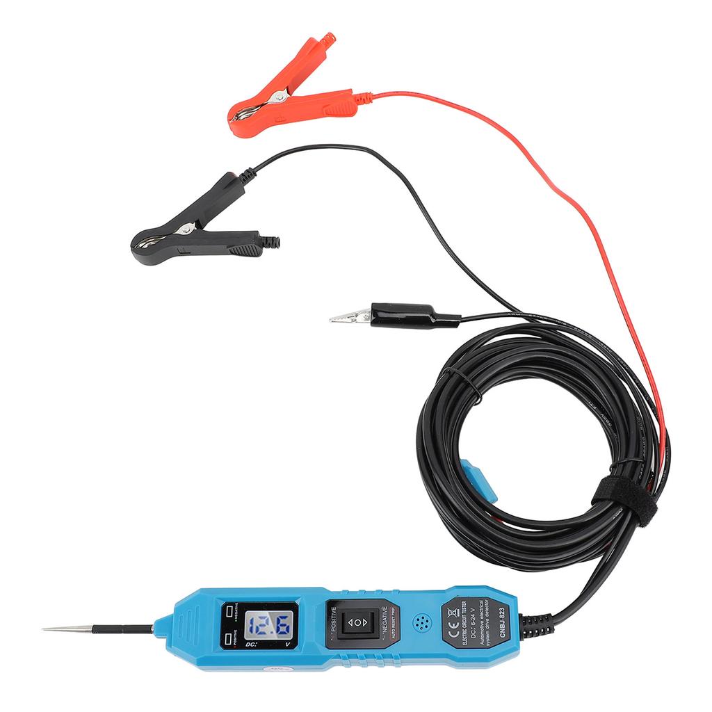 DC 6‑24V Power Circuit Probe Tester Multifunction Automotive Circuit Tester Diagnostic Tool with Front Light for Car