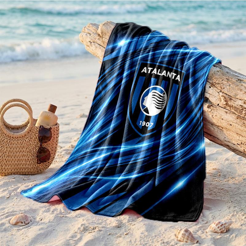Asciugamano da Spiaggia in Microfibra con Stampa Atalanta FC Asciugatura Rapida Assorbente Grande per Spiaggia Nuoto Viaggio