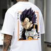 Dragon Ball Anime Goku Nadruk Bawełniane Krótkie Rękawy 2026 Lato Luźne Sportowe Męskie i Damskie Modne Okrągły Dekolt Koszulki
