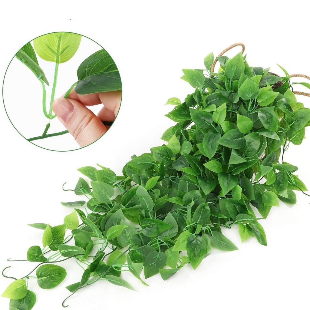Artificial Pothos Wall Hanging Green Plant Vine for Indoor Decoration