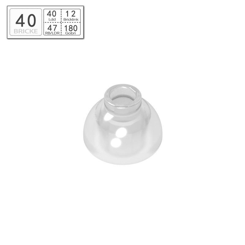 BRICKE 1x1 Cone Building Blocks, LEGO-Compatible MOC Accessories 50g (~160 pcs)