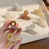 4pcs 4.5CM Jelly Translucent Mini Hair Claw Clip For Half Updos Secure Grip Plastic Hair Accessories Cute Pastel Colors