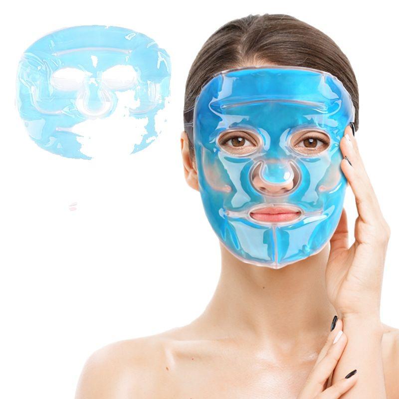 Dual-Use Gel Ice Pack Face Mask: Hot & Cold Therapy for Full Face and Eyes