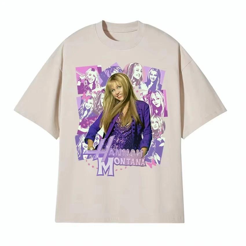 2026 Ins Hannah Montana Epic Iconic Graphic T Shirt Men Women Retro Fashion Aestheti Shirts Casual O-Neck Cotton Short Sleeve