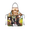 Strong Men, Sexy Women's Aprons, Creative Abs, Funny Waist, Men's Home Waterproof Personalized Muscle Cover.