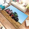 Tapis de sol pour tracteur agricole Fendt Tapis rectangulaire antidérapant avec impression de véhicule agricole Décoration de salon de fermier Tapis