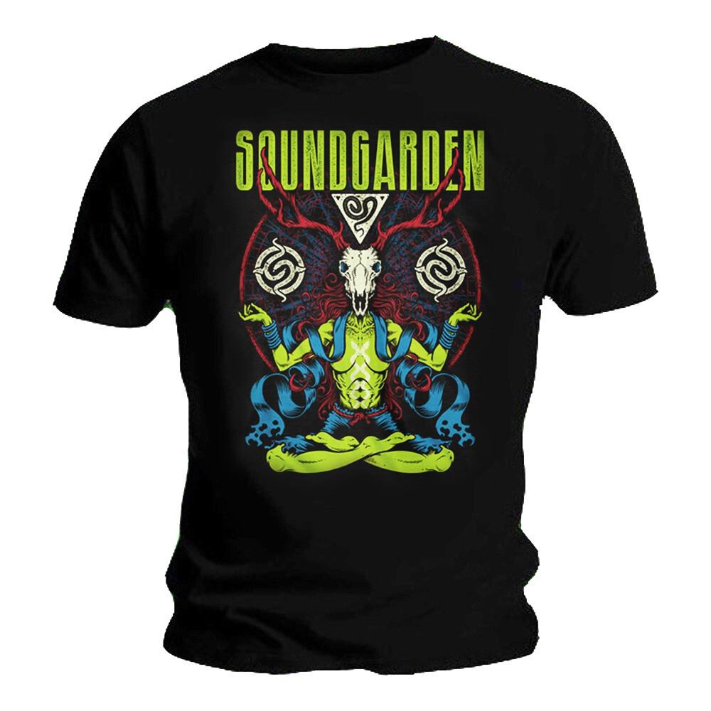 

Rare SOUNDGARDEN Black Hole Sun ANTLERS Skull All Sizes S-4XL S