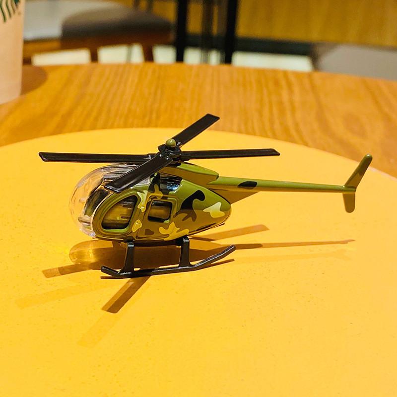 Fun Helicopter Cartoon Keychain Alloy Material Novelty Key Holder Students For